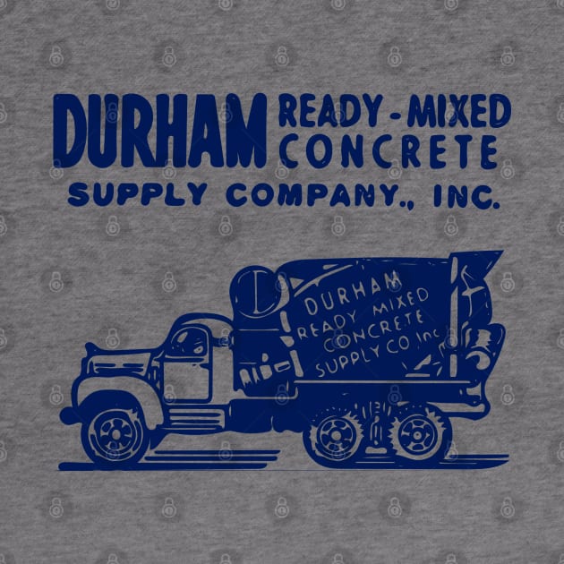 Retro Vintage Durham NC Concrete by Contentarama